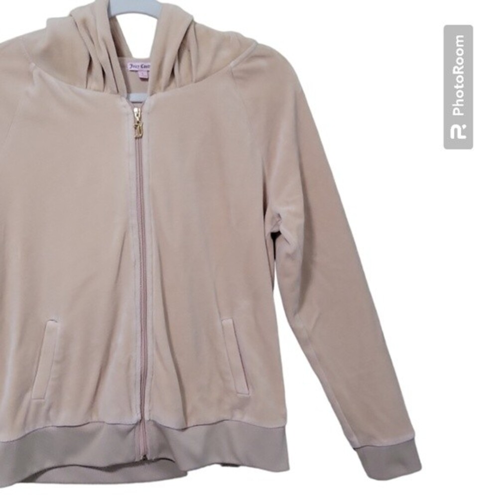 Juicy Couture Tan Full Zip Hoodie - L